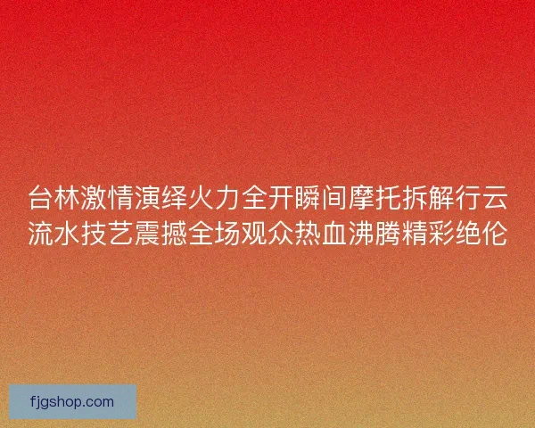 台林激情演绎火力全开瞬间摩托拆解行云流水技艺震撼全场观众热血沸腾精彩绝伦